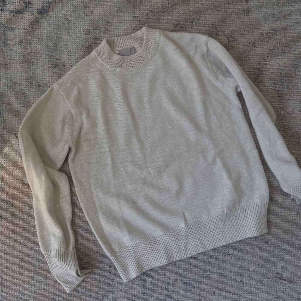 Women's Cream cotton Sweater